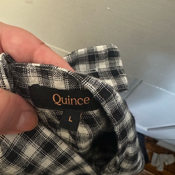 Quince Linen Dress in Gingham - Picture 3 of 4